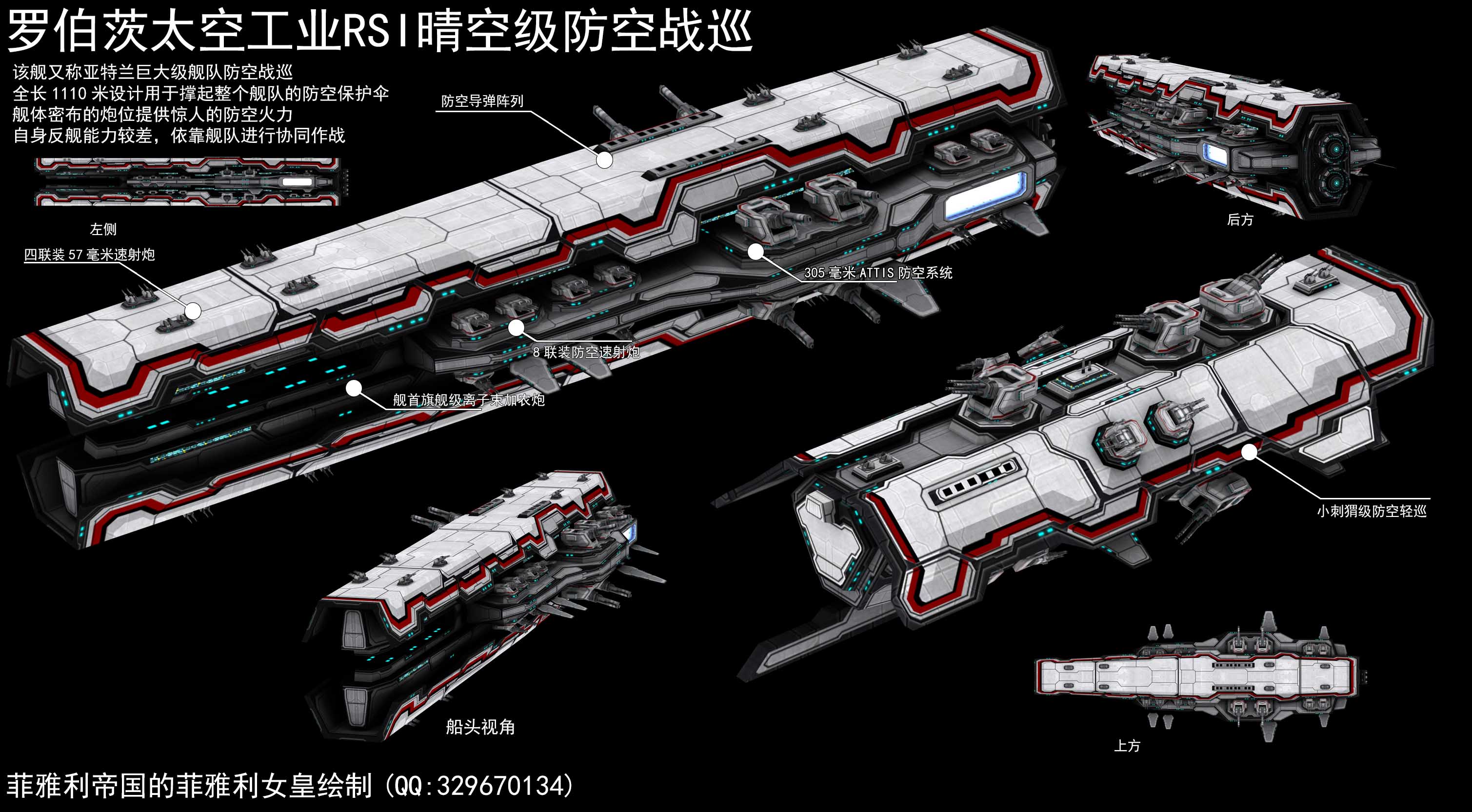 罗伯茨太空工业RSI晴空级防空战巡和小刺猬级防空轻巡